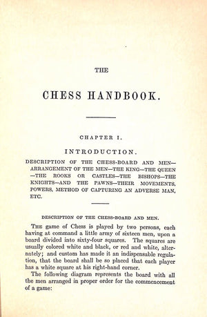 "The American Chess Player's Handbook" 1934 STAUNTON, Howard (1810-1874)
