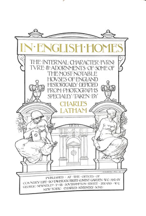 "In English Homes" 1907 LATHAM, Charles
