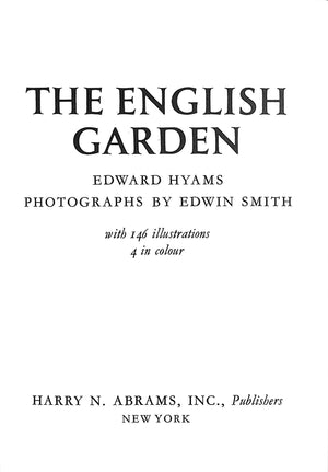 "The English Garden" 1966 HYAMS, Edward