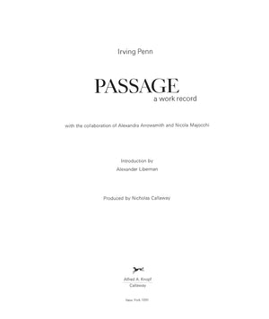 "Passage" 1991 PENN, Irving