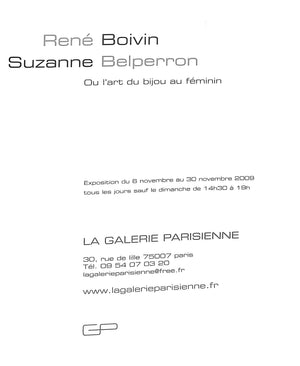 "René Boivin Et Suzanne Belperron, Ou L'art Du Bijou Au Féminin" 2009 BECHAR, Sebastian (SOLD)