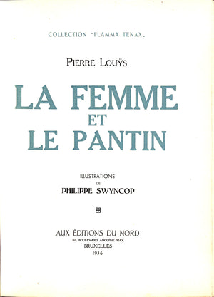 "La Femme Et Le Pantin" 1936 LOUYS, Pierre