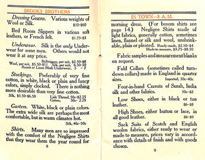 "Brooks Brothers Clothes And The Hour" 1905