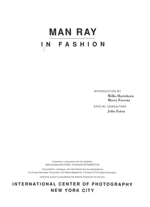 "Man Ray: In Fashion" 1990 HARTSHORN, Willis [Introduction by]