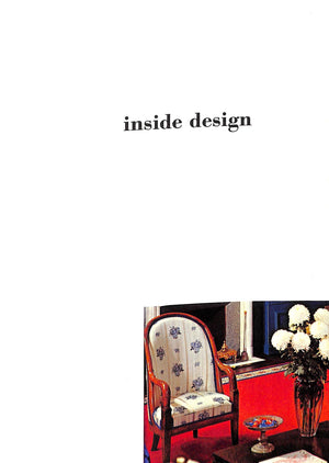"Inside Design" 1962 GREER, Michael