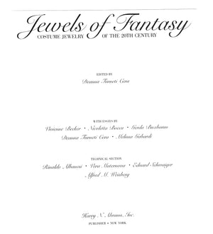 "Jewels Of Fantasy: Costume Jewelery Of The 20th Century" 1992 CERA, Deanna Farneti