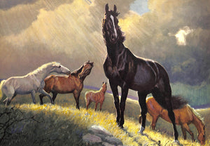 "Portraitures Of Horses" 1952 MORRIS, George Ford (SOLD)