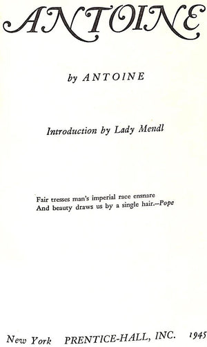 "Antoine" 1945 ANTOINE (SOLD)