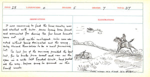 "Betty Babcock's Hunting Diary: Meadow Brook Hounds Season 1936-1937" 1937
