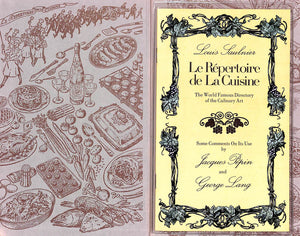 "Le Repertoire De La Cuisine: The World Renowned Classic Used By The Experts" 1976 SAULNIER, Louis