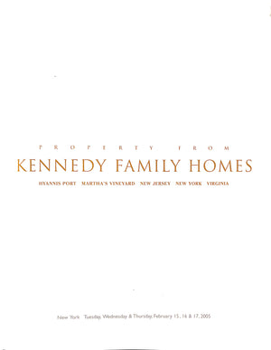 Property From Kennedy Family Homes 2005 Sotheby's