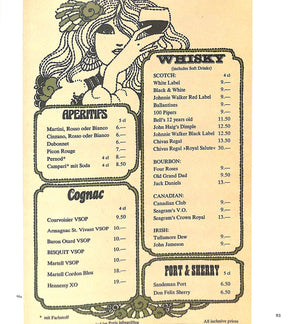 "Menu Designs" 1981 SCHMIDT, Hanspeter