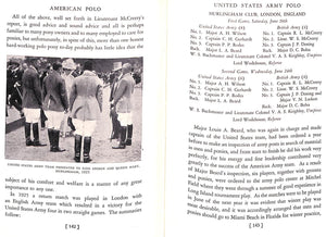 "American Polo" 1929 BENT, Newell