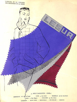 "Lofficiel De La Couleur Des Industries De La Mode" 1952