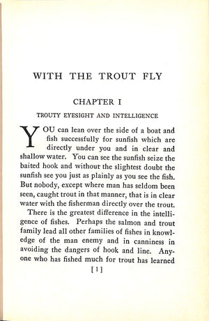 "With The Trout Fly" 1929 PLUMLEY, Ladd