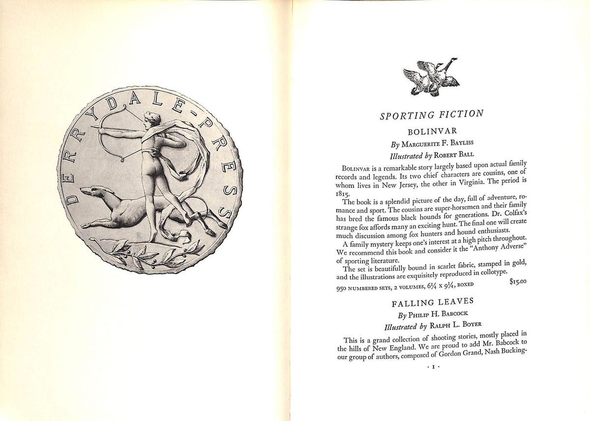 "A Decade Of American Sporting Books & Prints" 1937