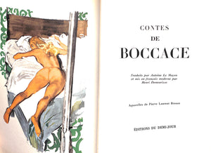 "Contes De Boccace" 1955 BOCCACE, Jean