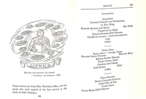 "An Odd Volume Of Cookery" 1949 MORRISEY, Louise Lane and SWEENEY, Marion Lane