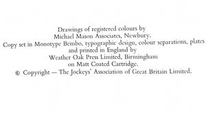 "The Benson And Hedges Book Of Racing Colours" 1973
