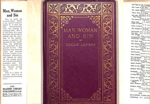 "Man, Woman And Sin" 1927 JEPSON, Edgar