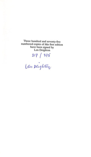 "Len Deighton An Annotated Bibliography 1954-1985" MILWARD-OLIVER, Edward