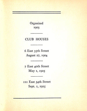 "Club House Of The Brook" 1937