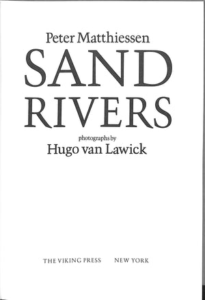 "Sand Rivers" 1981 MATTHIESSEN, Peter