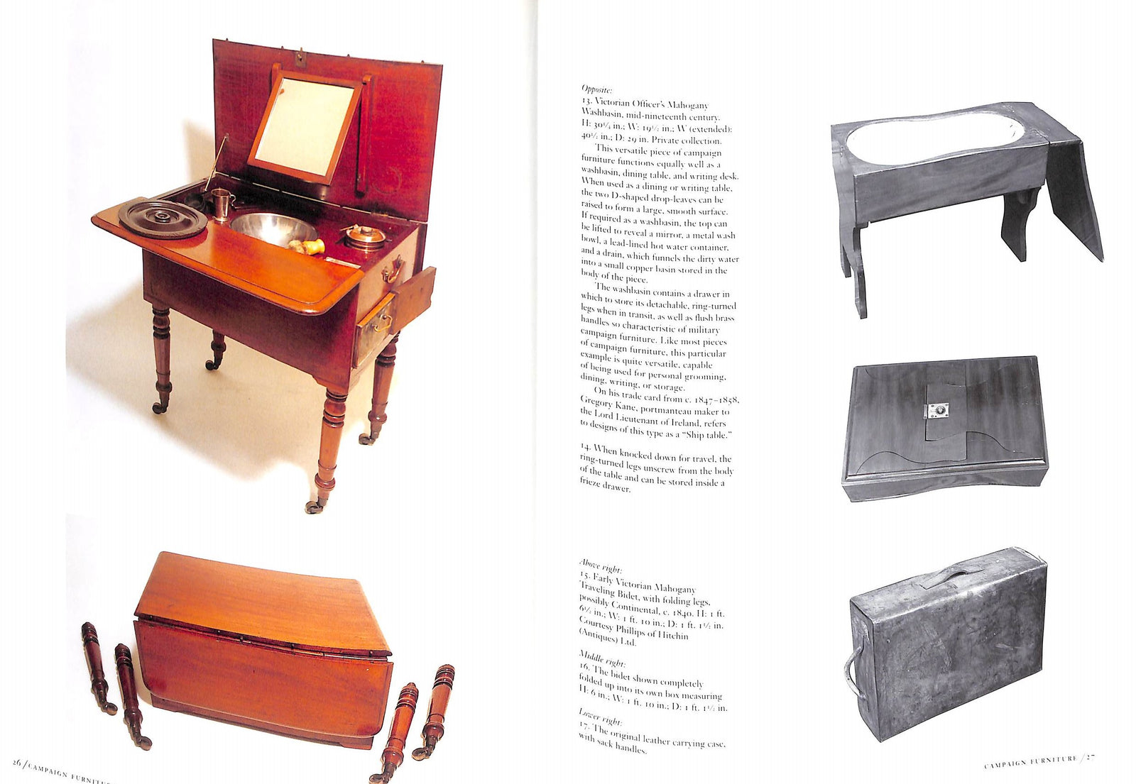 "British Campaign Furniture Elegance Under Canvas 17401914" 2001 BRA