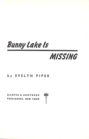 "Bunny Lake Is Missing" 1957 PIPER, Evelyn