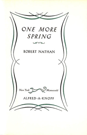 "One More Spring" 1933