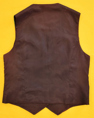 "Chipp Patch Tartan Flannel Vest/ Waistcoat" Sz: 38R (SOLD)