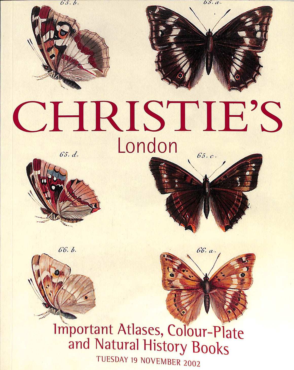 Important Atlases, Colour-Plate And Natural History Books - 19 November 2002 Christie's