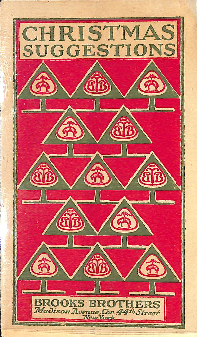 "Brooks Brothers Christmas Suggestions" 1921 Brooks Brothers