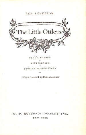 "The Little Ottleys" 1962 LEVERSON, Ada