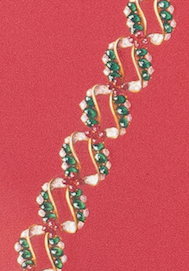 Bejeweled Diamond & Emerald Bracelet Original c1930s Gouache Artwork