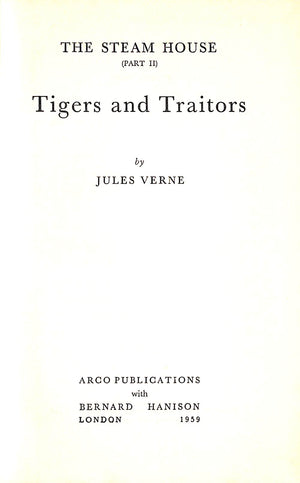 "Tigers And Traitors" 1959 VERNE, Jules