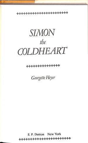 "Simon The Coldheart" 1979 HEYER, Georgette