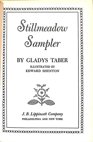 "Stillmeadow Sampler" 1959 TABER, Gladys