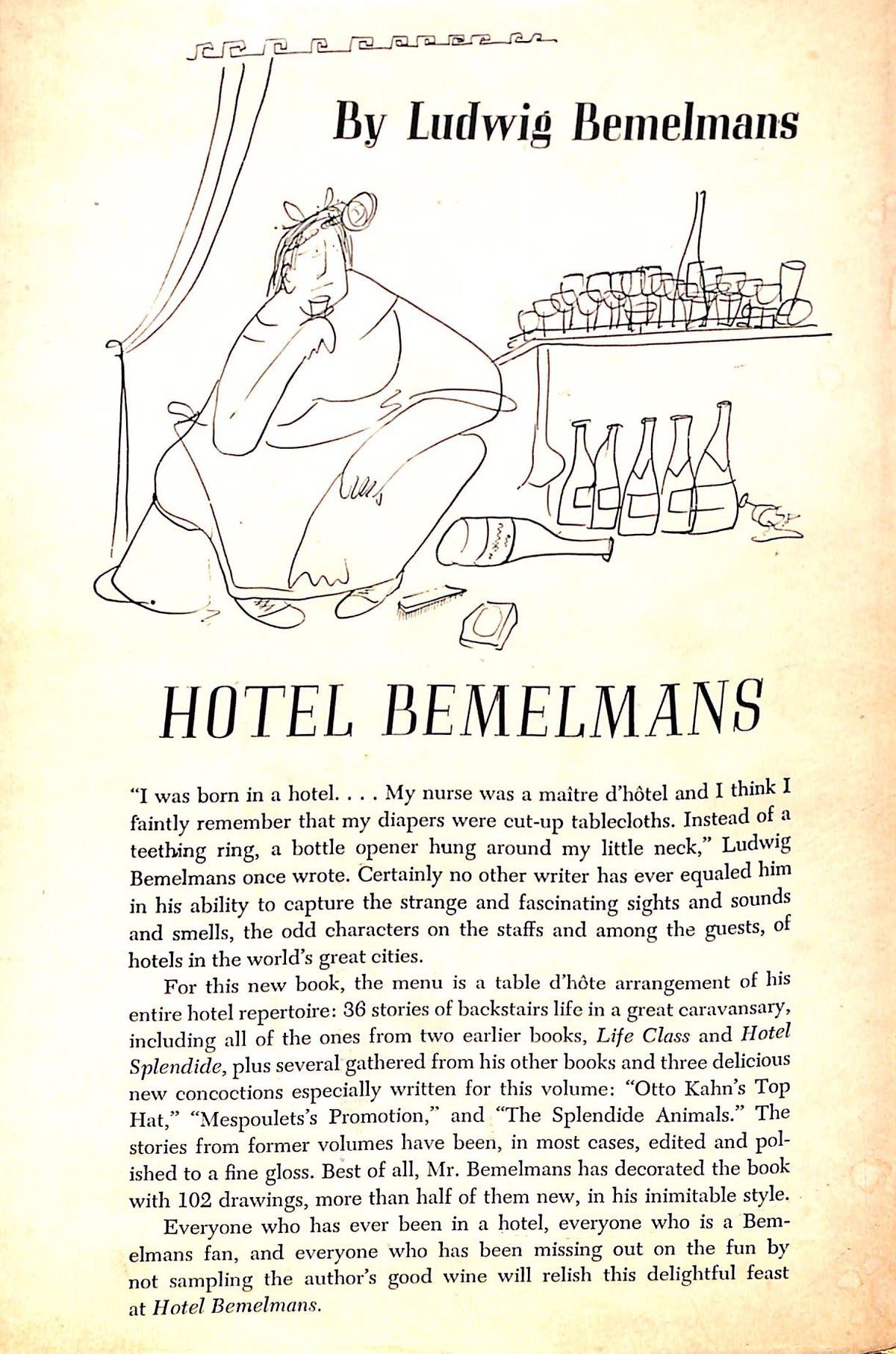 "Hotel Bemelmans" 1946 BEMELMANS, Ludwig (SOLD)