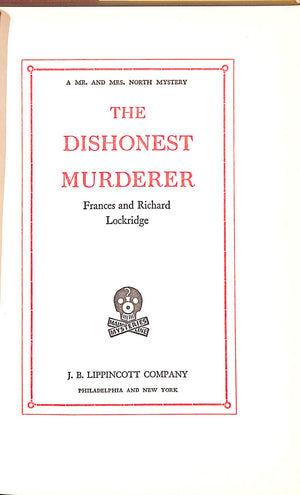 "The Dishonest Murderer" 1949 LOCKRIDGE, Frances and Richard