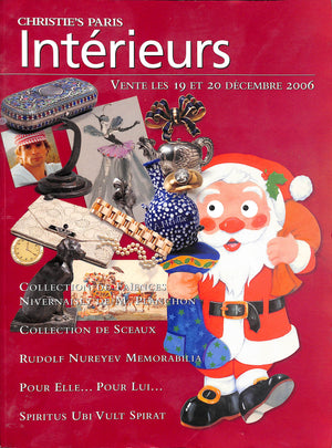Interieurs Featuring Rudolf Nureyev Memorabilia- 19 Et 20 Decembre 2006 Christie's
