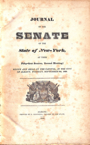 "Journal Of The Senate Of The State Of New-York" 1828