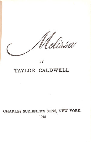 "Melissa" 1948 CALDWELL, Taylor