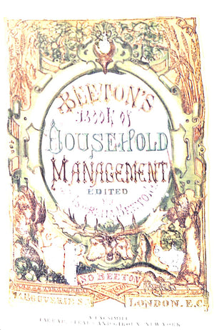 "Beeton's Book Book Of Household Management" 1977 BEETON, Isabella
