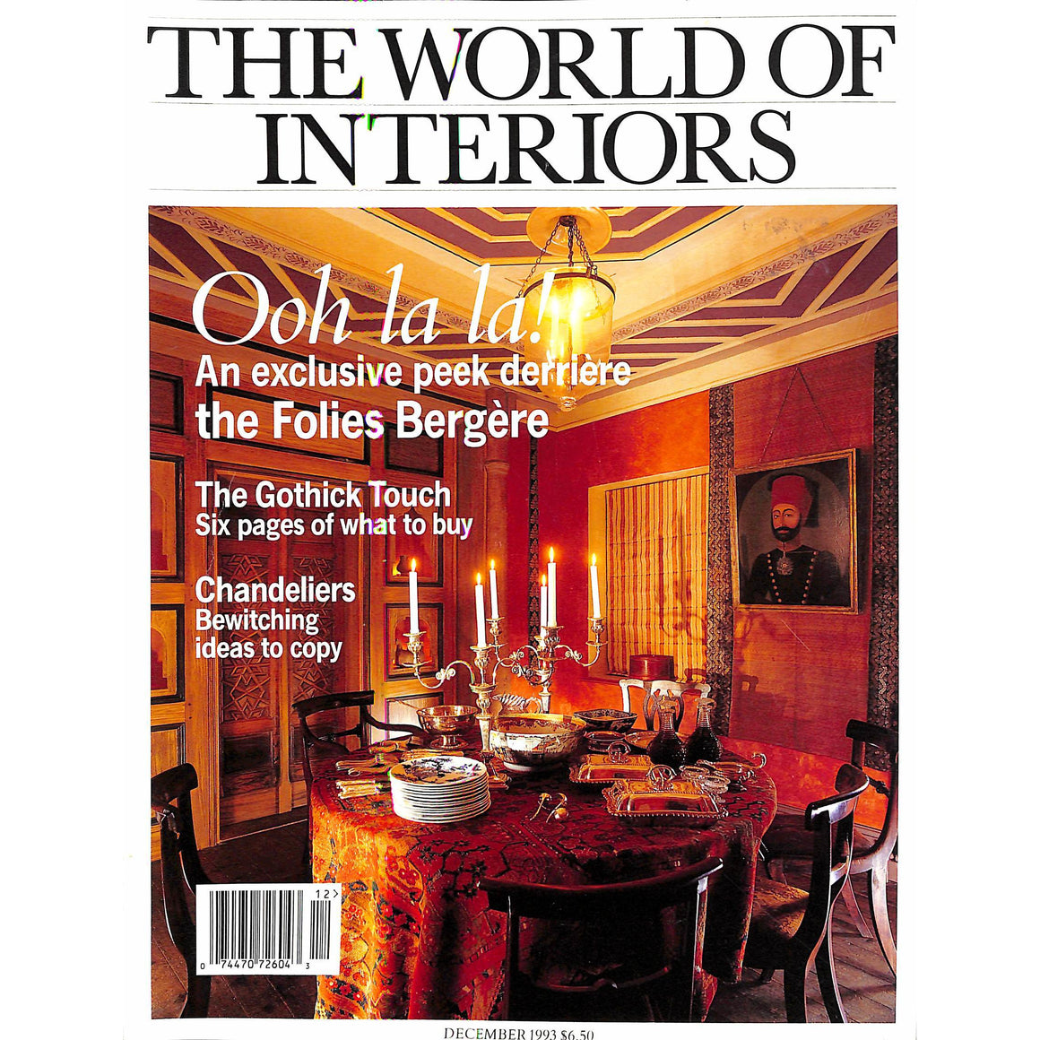 The World Of Interiors December 1993 (SOLD)