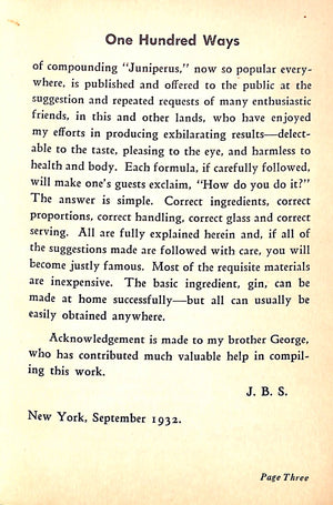"One Hundred Ways Especially Prepared For Connoisseurs as Well as for the Novitiate"1932 by 'A Traveler'