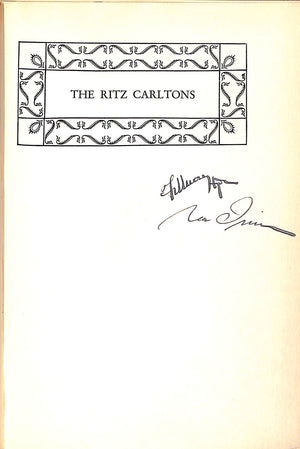 "The Ritz Carltons" 1927 HYDE, Fillmore (SIGNED)