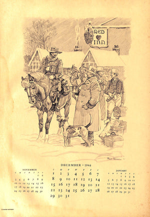Paul Brown Brooks Brothers Calendar 1946