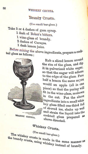 "The Bar-Tender's Guide Or How To Mix All Kinds Of Plain And Fancy Drinks" 1887 THOMAS, Jerry
