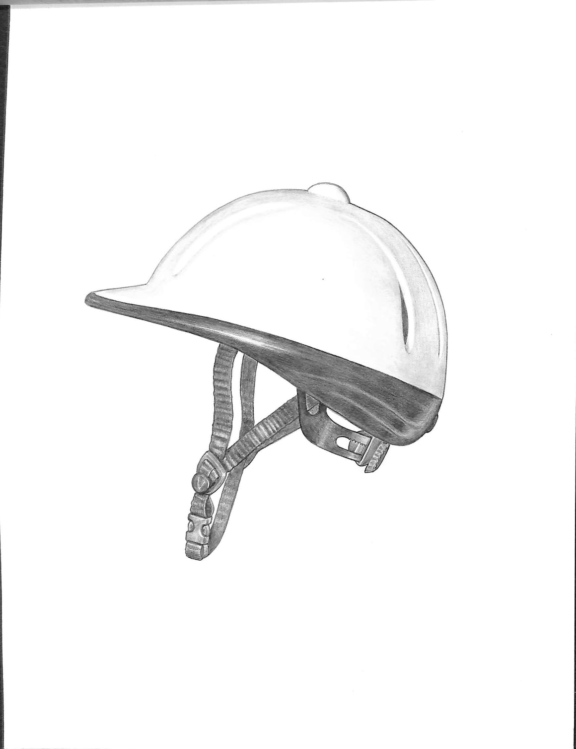 "Devonshire Aegis Helmet 2003" Original Graphite Pencil Sketch
